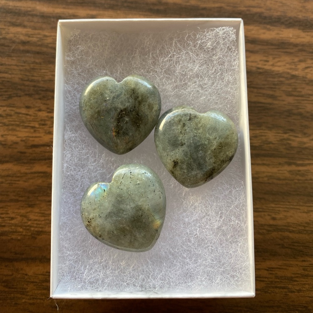 Labradorite hearts ♥️